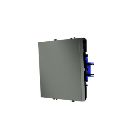 Перекрестный переключатель встраиваемый Voltum S70 одноклавишный 10А, (титан)