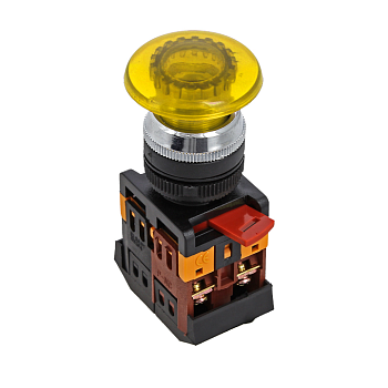 Кнопка AELA-22 желтая с подсветкой NO+NC 24В PROxima EKF