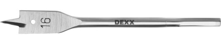 16x152мм, сверло перовое по дереву, шестигранный хвостовик DEXX