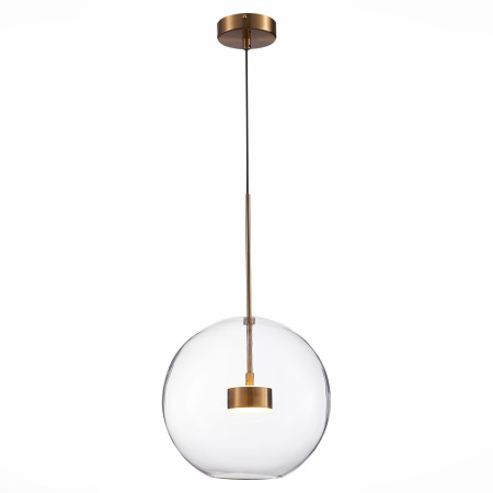 Светильник подвесной Латунь/Прозрачный LED 1*14Вт 3000К SL1133.223.01 ST LUCE