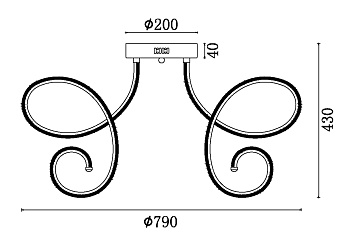 Потолочный светильник LED 85Вт Белый IP20 Crosby FR6044CL-L114W Freya