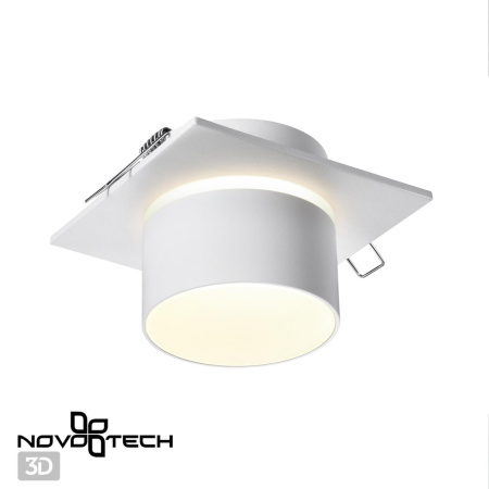 Св-к встр.IP20 GU10 9W 235V LIRIO белый B NOVOTECH