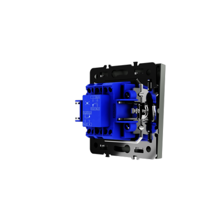 Перекрестный переключатель встраиваемый Voltum S70 одноклавишный 10А, (титан)
