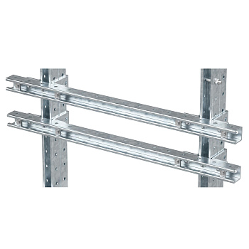 Комплект монтажных профилей на раму для крепления 3 оболочек болтами М8х80 12 шт. , горячеоцинкованный, длина 900 мм DKC