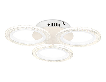 Потолочный светодиодный светильник с пультом FA4050/3 WH белый 4200K/3000/6400K 30W D490*65 (ПДУ ИК) Ambrella Light