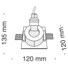 Встраиваемый светильник 1*GU10 35Вт Белый IP20 Gyps Modern DL001-1-01-W Technical
