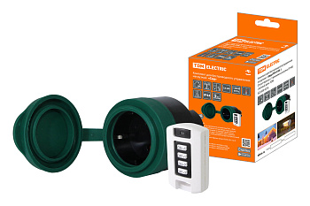 Комплект для беспроводного управления нагрузкой "Сад" ПУ6-Р3К.1 (Пульт-брелок + 1 приемник-розетка (