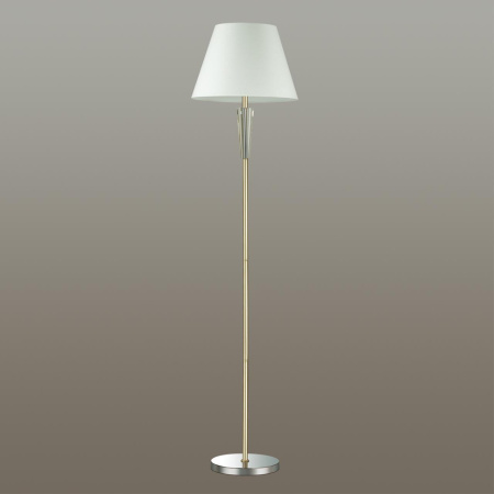 Торшер E27 1*60W 220V LORAINE хром,золотой LUMION