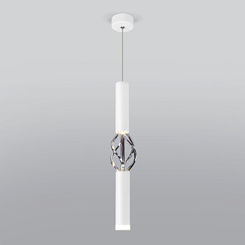 Подвесной светильник белый IP20 (50191/1 LED белый / хром) Eurosvet