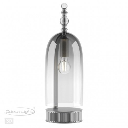 Настольная лампа E14 1*40W BELL серебристый/дымчатый/стекло ODEON LIGHT фото 4