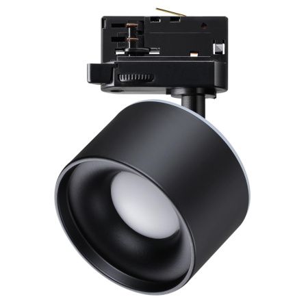 Трехф.трек.св-к с перекл.цв.темп.IP20 LED 3000К/4000К/6000К 12W вниз+3W вверх черн GIRO NOVOTECH