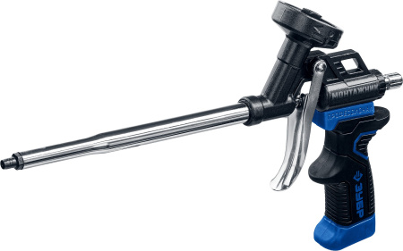 МОНТАЖНИК профессиональный пистолет для монтажной пены, с тефлоновым покрытием корпуса и сопла. ЗУБР