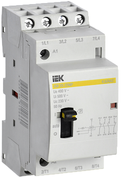 Контактор модульный с ручным управлением КМ20-22МР AC KARAT IEK