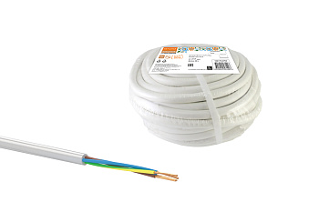 Провод ПВСмб 4х0,75 (20м), белый Народный