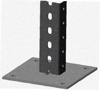 Стойка напольная (потолочная) СНП1400х4 УТ1,5,горячее цинкование, S4,0