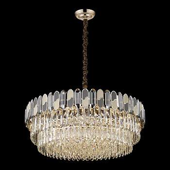 Люстра подвесная Золотой/Прозрачный E14 21*40Вт WE132.21.303 WERTMARK