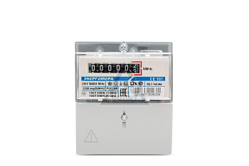 Счетчик электроэнергии 1ф 5-60А однотарифный кл1 D+Щ Механ. CE101 R5.1 145 M6 Энергомера