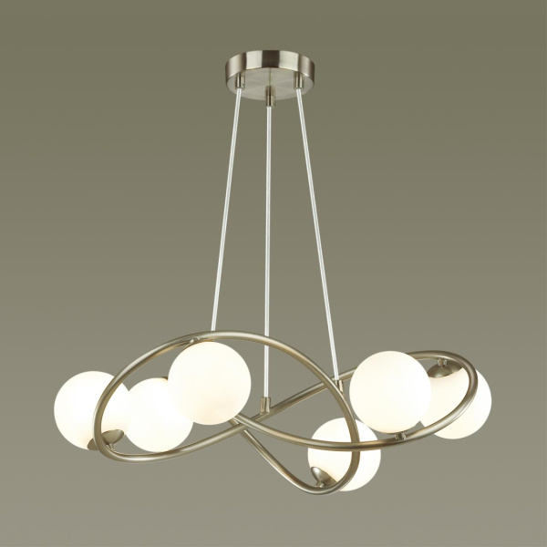 Люстра G9 6*40W SLOTA никель/белый ODEON LIGHT