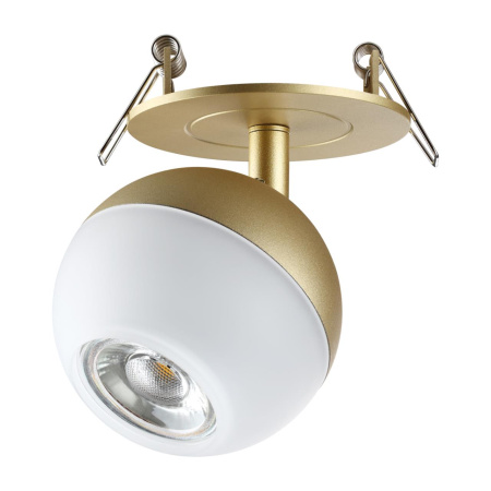 Св-к встр.IP20 GU10 9W 220V GARN матовое золото NOVOTECH