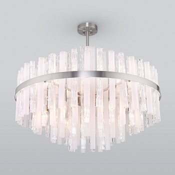 Умная потолочная люстра 12*E14 60Вт никель IP20 Hollis (367/12 Smart никель) Bogate's