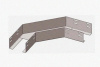 Лоток угловой замковый глухой КГЗГ 300х85-90 УТ1,5 поворот на 90, оцинкованный лист, S1,5