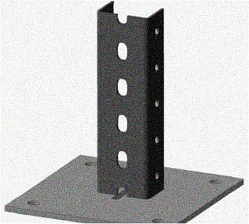 Стойка напольная (потолочная) СНП1520 УТ1,5,горячее цинкование, S2,5