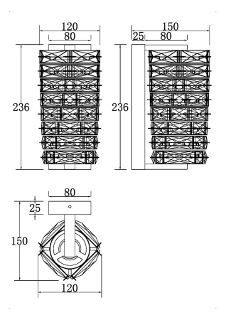 Настенный светильник (бра) 1*LED 6Вт Хром IP20 Coil MOD124WL-L6CH3K Maytoni