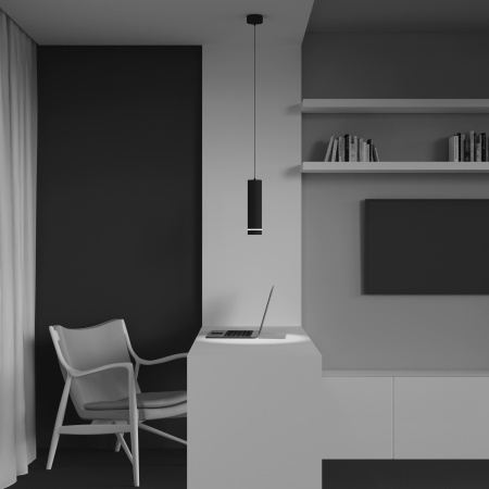 Подвесной светильник LED 12Вт Черный IP20 Pendant P085PL-12W3K-B Technical Maytoni