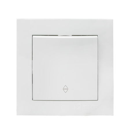 Валенсия Выключатель 1-кл, 10А белый проходной EKF