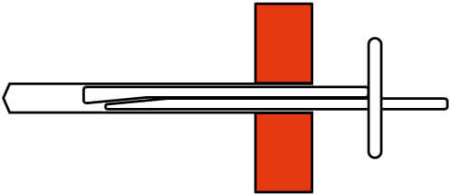 Анкер-клин потолочный 6x65 DKC