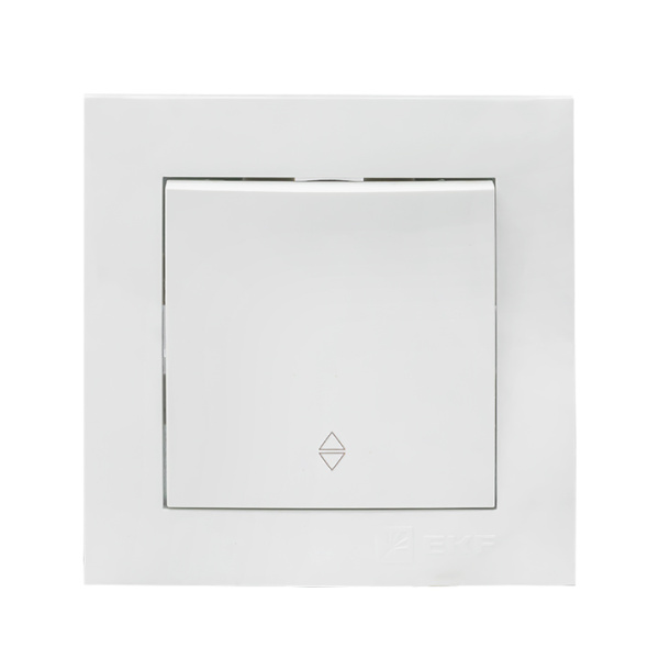 Валенсия Выключатель 1-кл, 10А белый проходной EKF