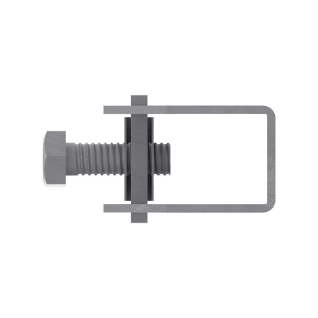 Скоба-держатель полосы с болтом DKC