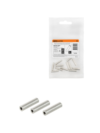 Гильза кабельная медная луженая под опрессовку ГМЛ 2,5-2,6 ГОСТ 23469.3-79 (15шт./упак.) TDM