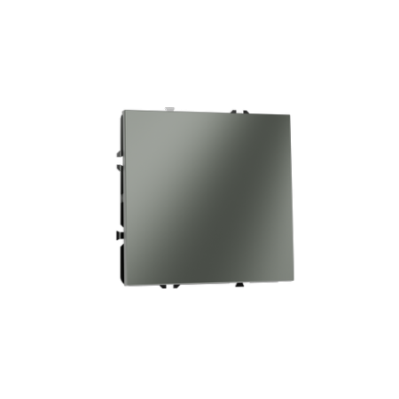 Выключатель с самовозвратом встраиваемый Voltum S70 одноклавишный 10А, (титан)