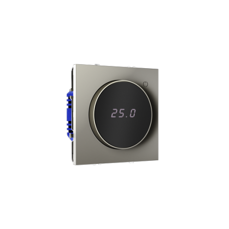 Терморегулятор электронный Voltum S70 с индикацией и датчиком, для теплого пола, (шелк)