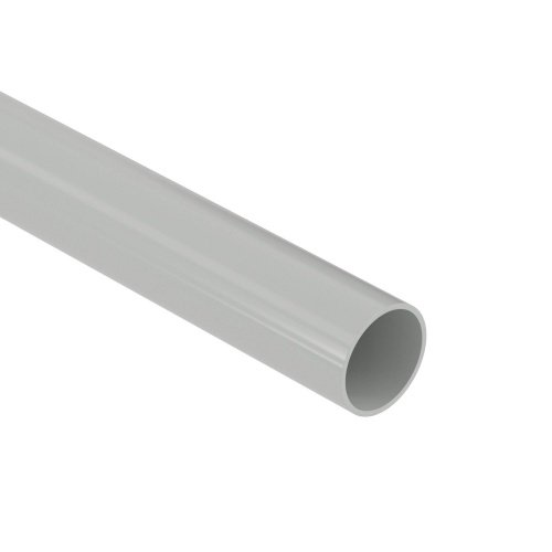 Труба ПВХ жёсткая гладкая д.25мм, тяжёлая, 2м, цвет серый DKC фото 2