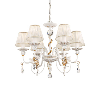 Люстра 6*E14 40Вт Белый с Золотом IP20 Elina ARM222-06-G Maytoni