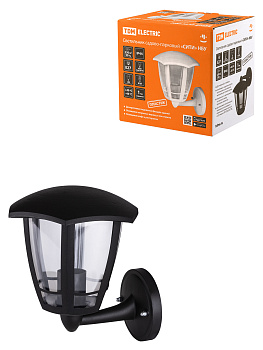 Светильник садово-парковый "СИТИ" НБУ 07-60-003 У1 6-ти гранник настенный вверх черный TDM