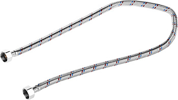Подводка гибкая для воды, оплетка из нержавеющей стали, г/г 1/2" - 0,8м ЗУБР