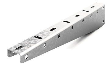 Консоль подвеса для легких нагрузок для профиля 35х35, база 150, толщ. 1,2 мм, гор. цинк Ostec Консоль подвеса для легких нагрузок для профиля 35х35, база 150, толщ. 1,2 мм, гор. цинк Ostec