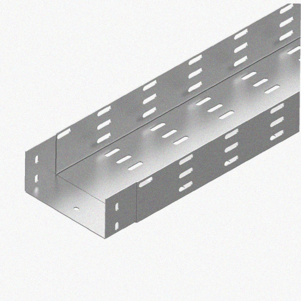 Лоток монтажный цельный перфорированный ЛМЦ100х100х3000 УХЛ1, горячее цинкование, S1,5