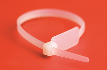 Хомут P6.6 маркировочный, белый, 4,8х190, табличка 28х13 (новый аналог 252190SR-M) DKC