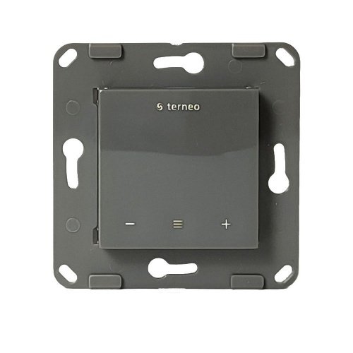 Терморегулятор Terneo S для рамки Livolo с сенс.упр., внешний датчик темп., серый (мех.) фото 2