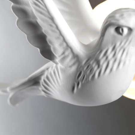 Настенный св-к IP20 LED 3W 122Лм 3000K COLOMBELLA белый гипс ODEON LIGHT