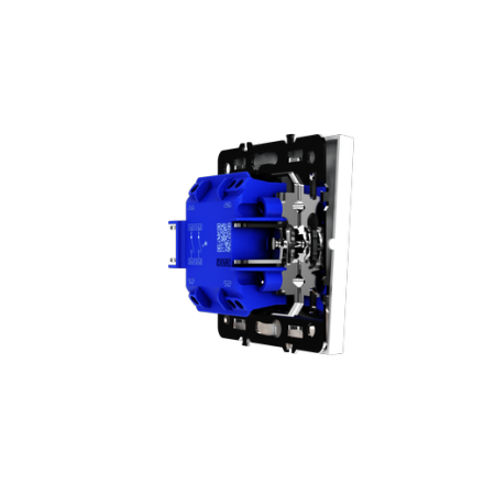 Выключатель встраиваемый Voltum S70 двухклавишный с подсветкой 10А, (белый матовый)