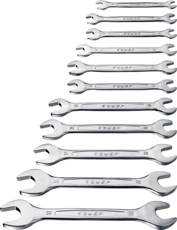 Набор рожковых гаечных ключей 12 шт, 6 - 32 мм, ЗУБР
