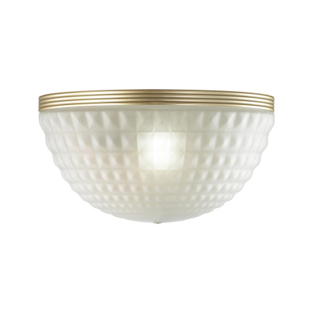 Бра E14 2*40W MALAGA золотистый/белый/стекло ODEON LIGHT