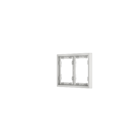 Рамка пластиковая Voltum S70 на 2 поста, (белый матовый)