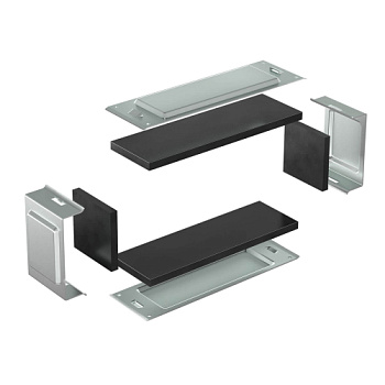 Комплект для обеспечения степени защиты IP44 в местах соединения секций лотков 400х100,цинк-ламель DKC