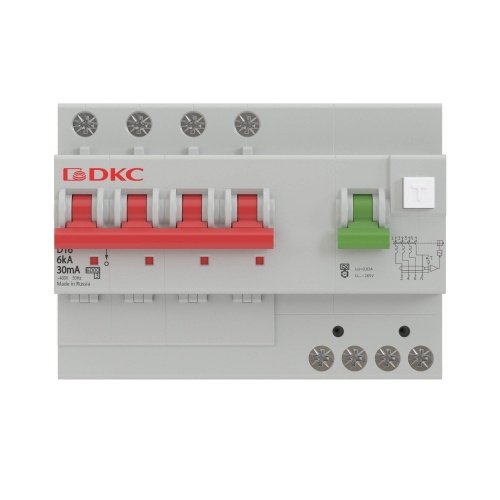 Дифференциальный автоматический выключатель АВДТ YON MDV63 3П+N 25А С 100мА 6кА тип А DKC фото 2